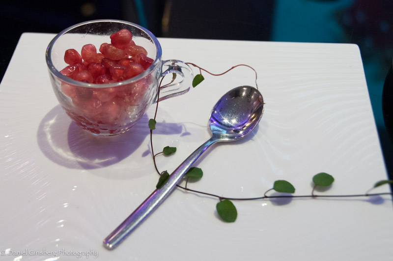 Pomegranate salad at DaDong Restaurant in Beijing.
